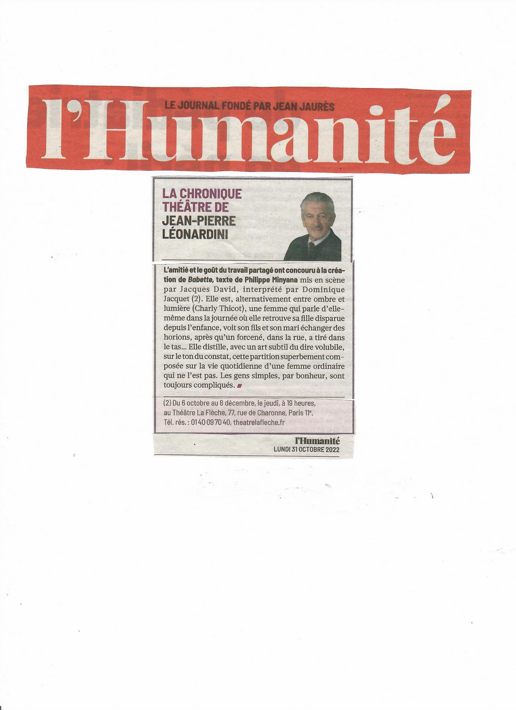 L'HUMANITE copie