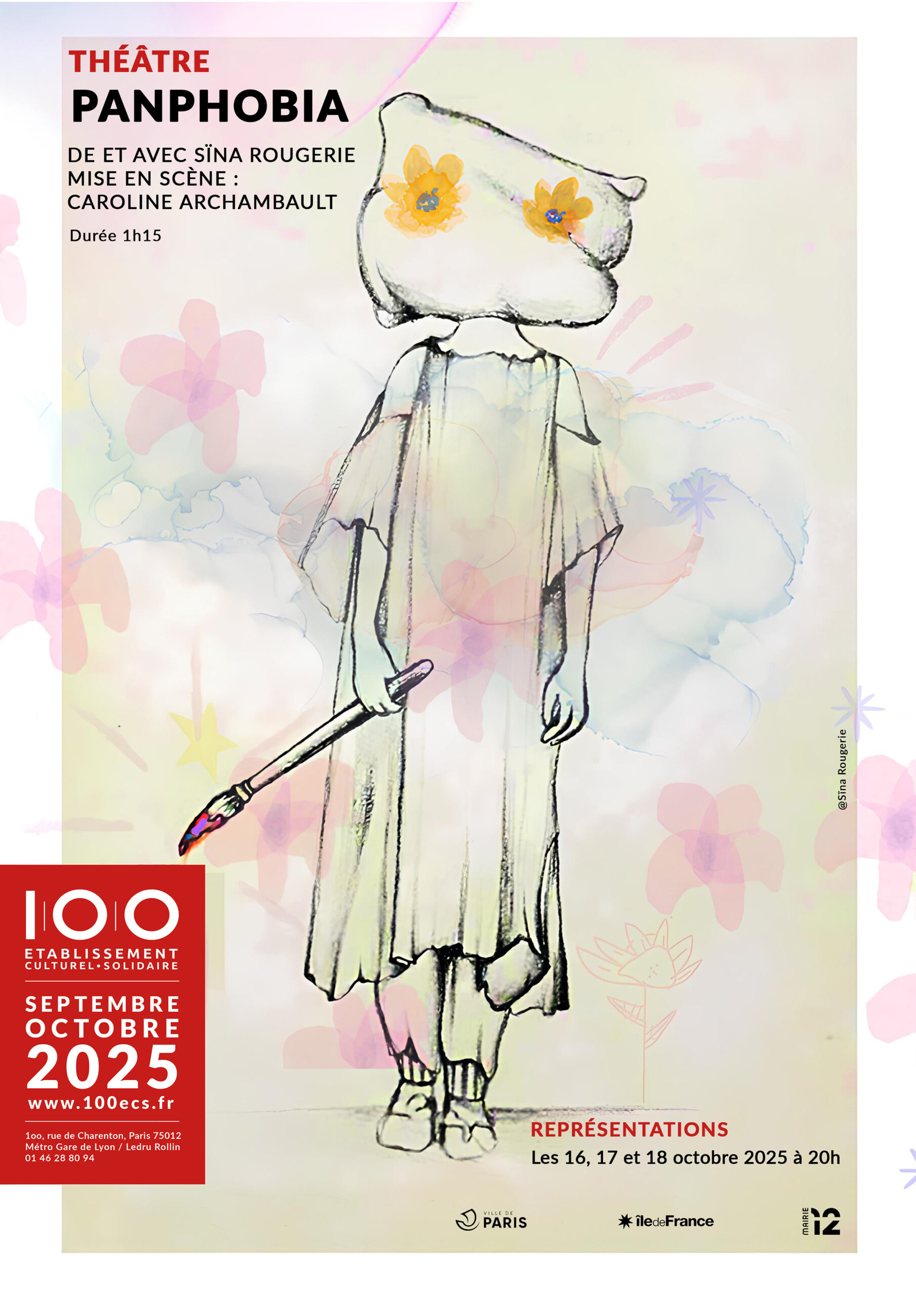 panphobia affiche théâtre 100ecs sept oct 2025 v3