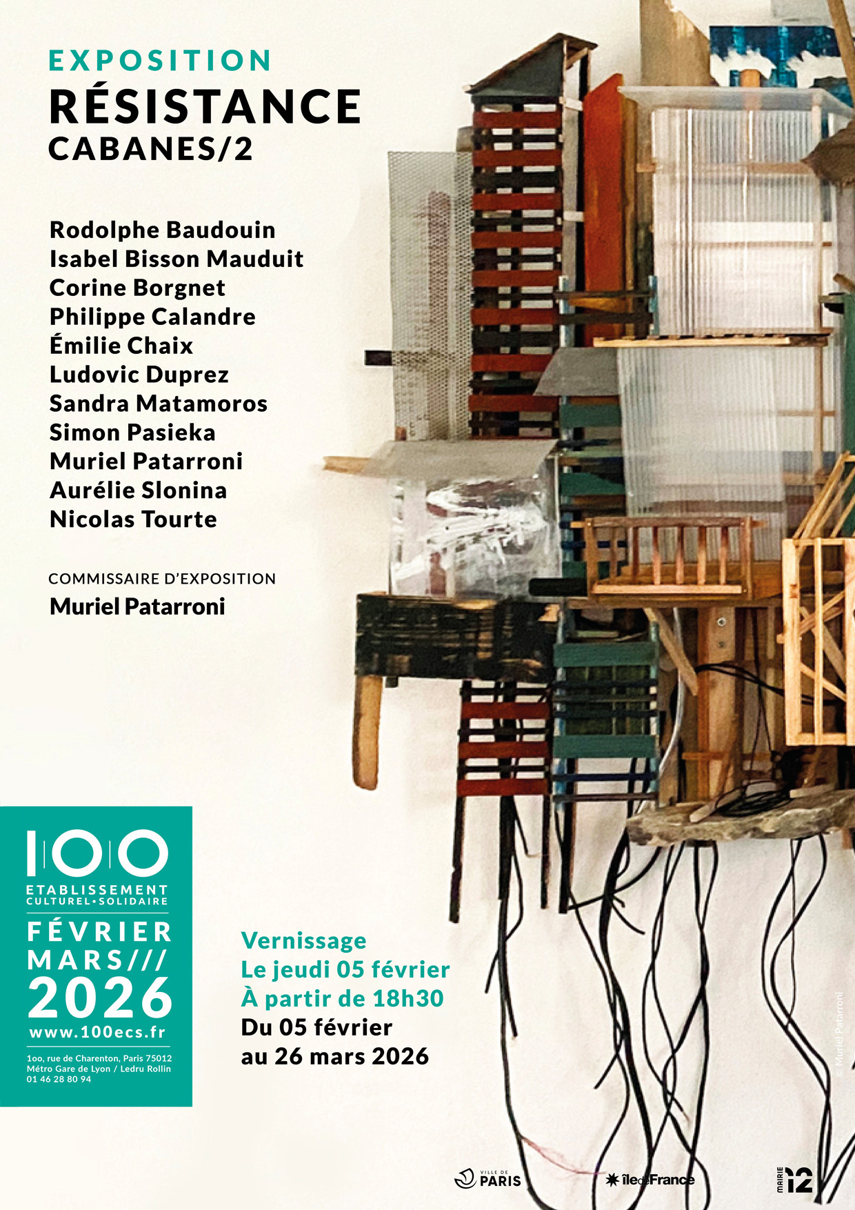 affiche A4 expo résistance 100ecs février mars 2026