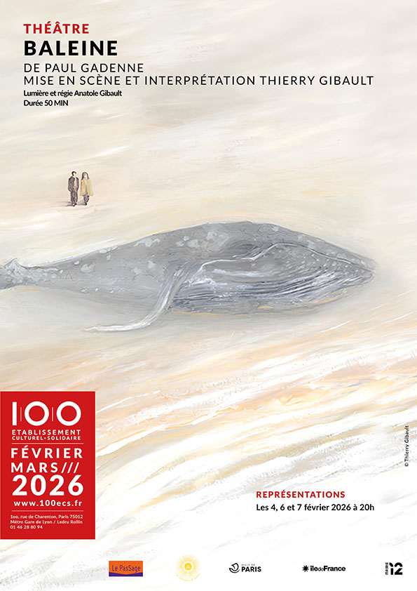 affiche A4 théâtre Baleine 100ECS