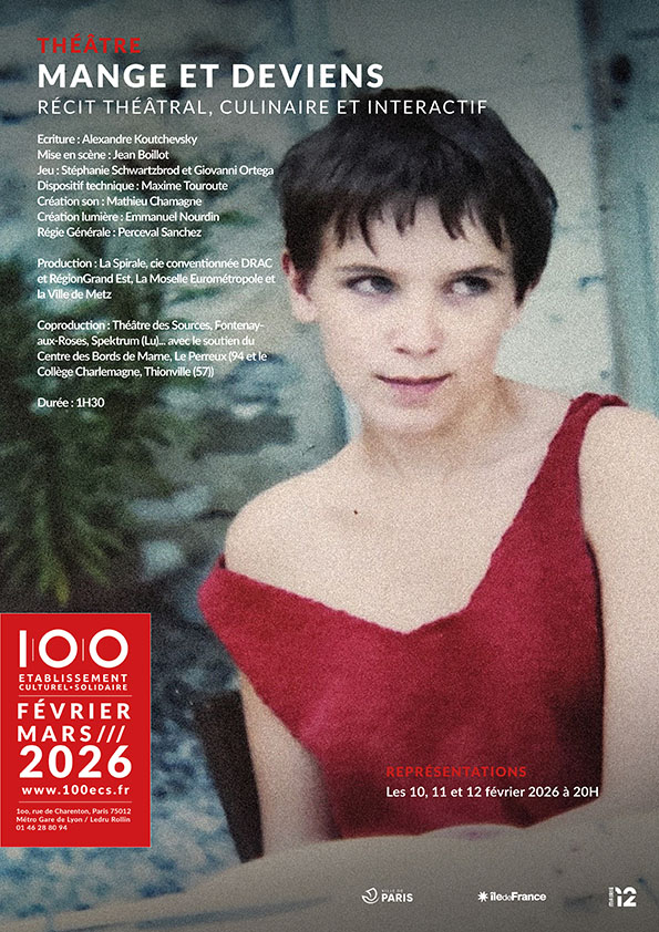 affiche Mange et Deviens 100ECS théâtre 2026