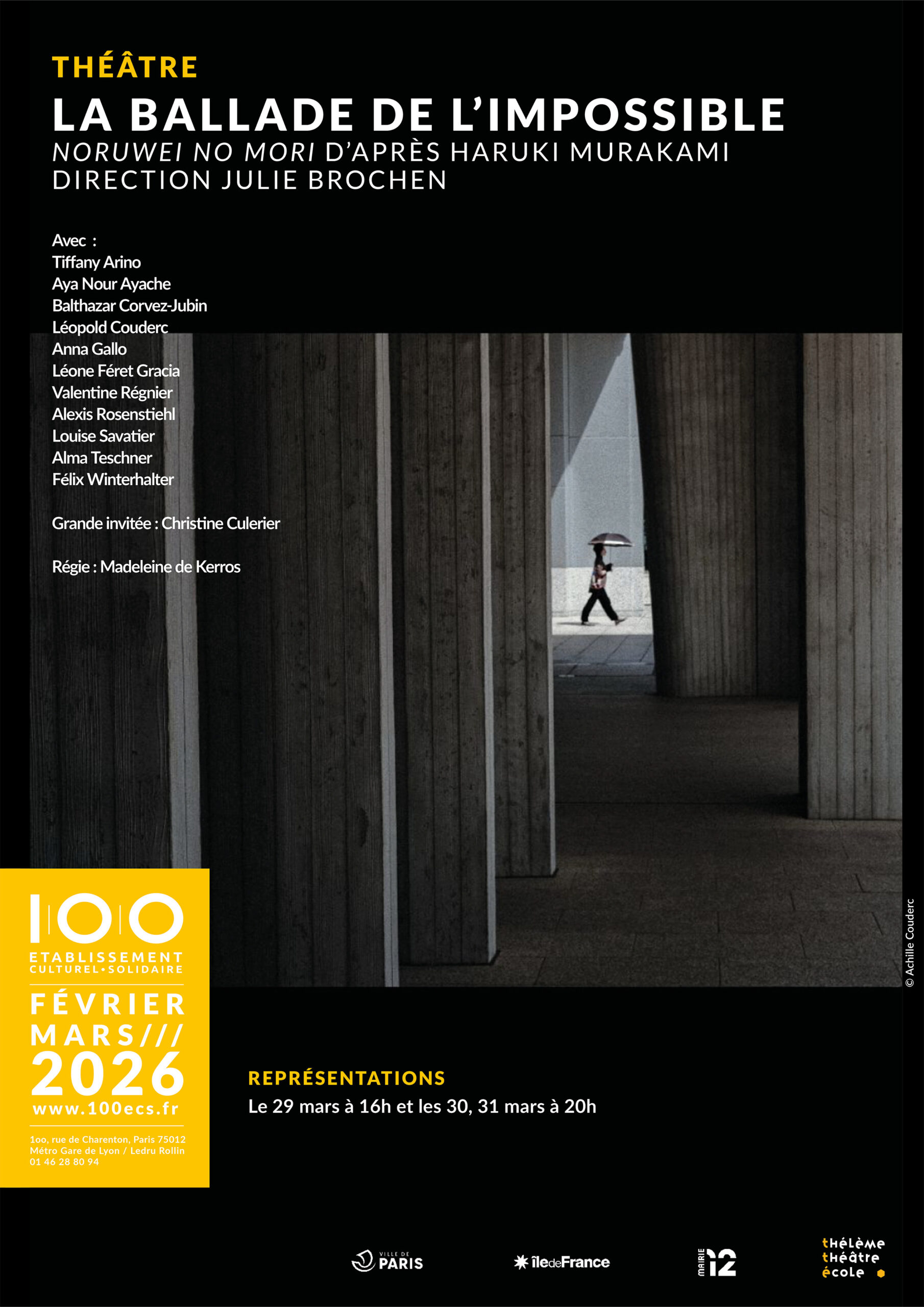 affiche A4 Murakami TTE 2026 100ecs